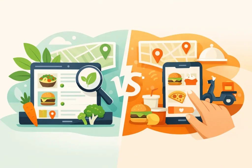 Vegan Directory Versus Food Apps