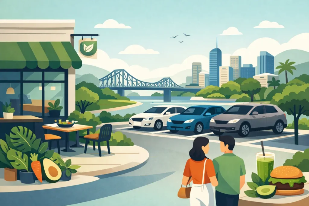 Which Vegan Venues Have Parking in Brisbane?